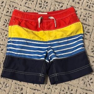 DELETE Hanna Andersson Red Swim Shorts sz 3